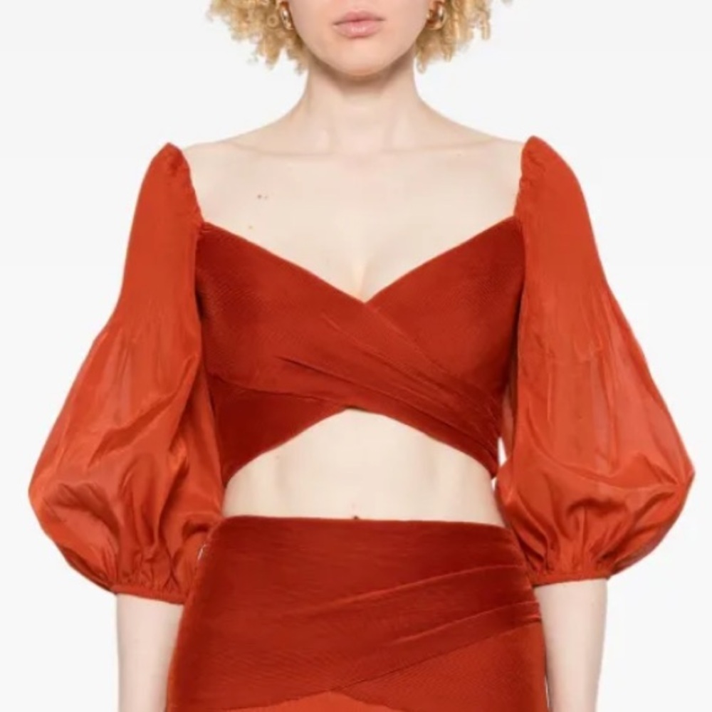 Zimmermann Elegant Black cropped Top.